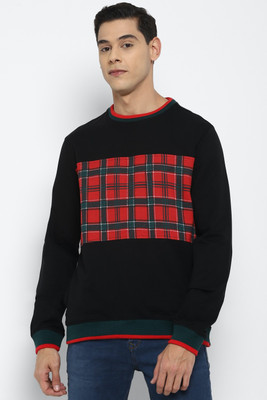 Allen Solly Full Sleeve Checkered Men Sweatshirt