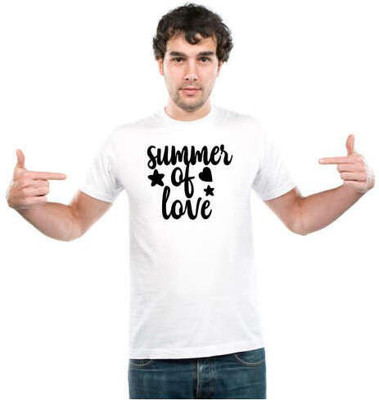 UDNAG Printed Men Round Neck Multicolor T-Shirt