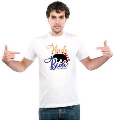 UDNAG Typography Men Round Neck White T-Shirt