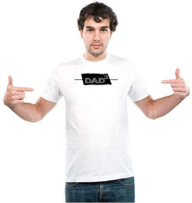 UDNAG Graphic Print Men Round Neck White, Black T-Shirt