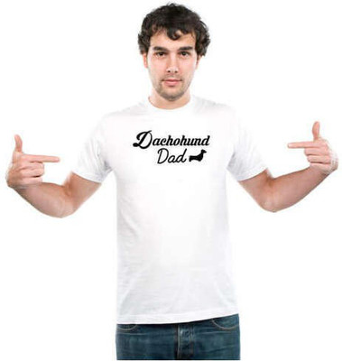 UDNAG Printed Men Round Neck White T-Shirt