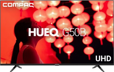 View Compaq HUEQ G50B 127 cm (50 inch) Ultra HD (4K) LED Smart Android TV(CQ50APUDBL)  Price Online