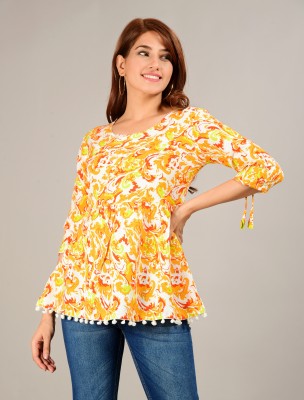 NYAARI Casual Embroidered Women Multicolor Top