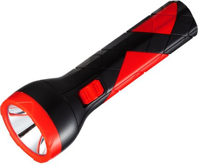 GLOWISH PORTABLE LIGHT AND HANDY BREAK THROUGH DARKNESS RECHARGEABLE LED Torch(Black, Red, 8 cm, Rechargeable)