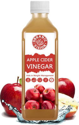 Organic Vision Best Apple Cider Vinegar For Weight Management ACV Vinegar(500 ml)