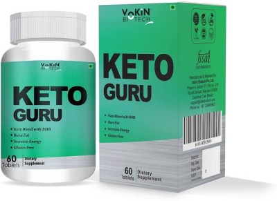 Vokin Biotech Keto Guru Fat Burner for Men & Women with Garcinia Cambogia for Weight Loss(60 Tablets)
