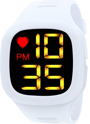 Timor F-TM556 White Digital Watch Synthetic Silicone Strep Multi-Function Automatic Waterproof Digital Sports Watch for Men Digital Watch  - For Boys & Girls