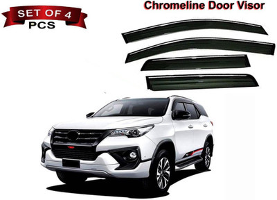 Auto E-Shopping For Front, Rear Wind Deflector(Tinted Toyota Fortuner)