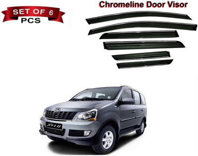 Auto E-Shopping For Front, Rear Wind Deflector(Tinted Mahindra Xylo)