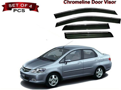 Auto E-Shopping For Convertibles Front, Rear Wind Deflector(Tinted Honda City ZX)