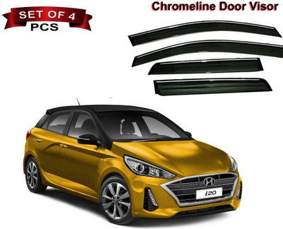 Auto E-Shopping For Front, Rear Wind Deflector(Tinted Hyundai i20)