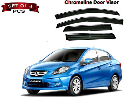 Auto E-Shopping For Front, Rear Wind Deflector(Tinted Honda Amaze)