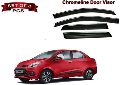Auto E-Shopping For Front, Rear Wind Deflector(Tinted Hyundai Xcent)