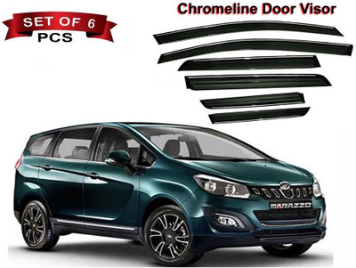 Auto E-Shopping For Convertibles Front, Rear Wind Deflector(Tinted Mahindra Marazzo M2 8Str Diesel)