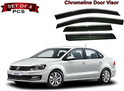 Auto E-Shopping For Front, Rear Wind Deflector(Tinted Volkswagen Vento)