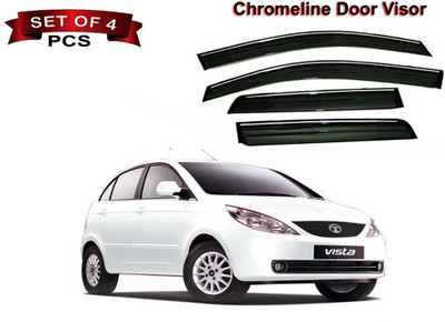 Auto E-Shopping For Front, Rear Wind Deflector(Tinted Tata Indica Vista)