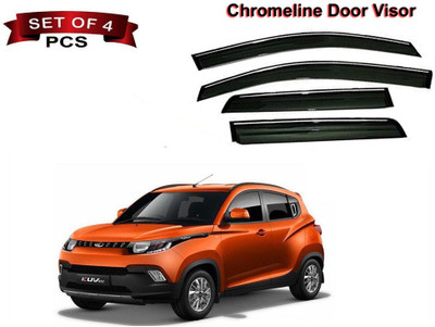 Auto E-Shopping For Front, Rear Wind Deflector(Tinted Mahindra KUV 100)