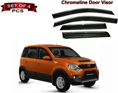 Auto E-Shopping For Non-convertibles Front, Rear Wind Deflector(Tinted Mahindra NuvoSport N4)