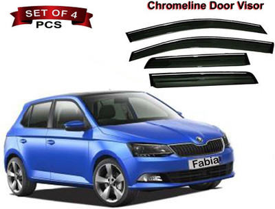 Auto E-Shopping For Front, Rear Wind Deflector(Tinted Skoda Fabia)