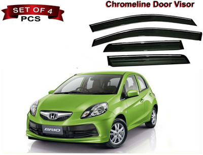 Auto E-Shopping For Front, Rear Wind Deflector(Tinted Honda Brio)