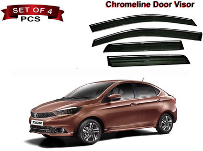 Auto E-Shopping For Front, Rear Wind Deflector(Tinted Tata Tigor)
