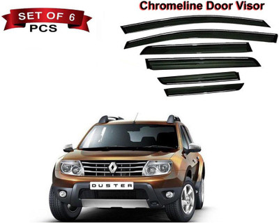Auto E-Shopping For Non-convertibles Front, Rear Wind Deflector(Tinted Renault Duster)
