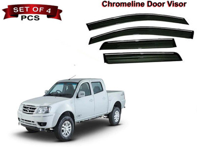 Auto E-Shopping For Non-convertibles Front, Rear Wind Deflector(Tinted Tata Xenon XT 2.2)