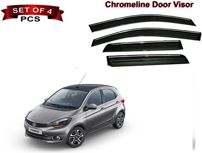 Auto E-Shopping For Front, Rear Wind Deflector(Tinted Tata Tiago)