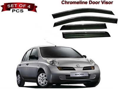 Auto E-Shopping For Front, Rear Wind Deflector(Tinted Nissan Micra)