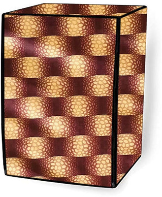 SAVEIT Front Loading Washing Machine  Cover(Width: 61 cm, Brown, Yellow)