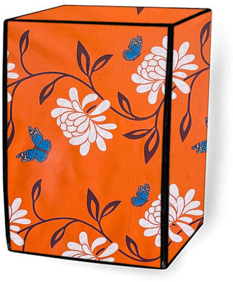 SAVEIT Front Loading Washing Machine  Cover(Width: 61 cm, Orange, White)