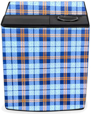 SAVEIT Semi-Automatic Washing Machine  Cover(Width: 83 cm, Blue, Orange)