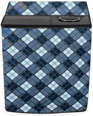 SAVEIT Semi-Automatic Washing Machine  Cover(Width: 81 cm, Blue, White)