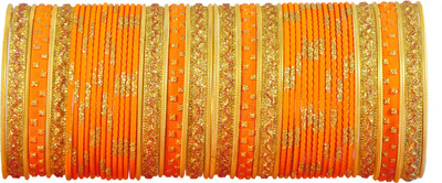 Zulka Get Your Traditions Metal Zircon Bangle Set(Pack of 52)