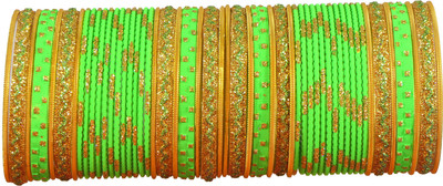 Zulka Get Your Traditions Metal Zircon Bangle Set(Pack of 52)