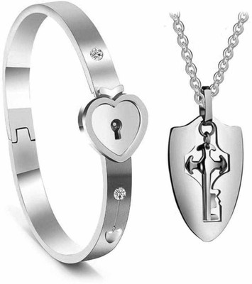 ruby collection Alloy Silver Silver Jewellery Set(Pack of 1)