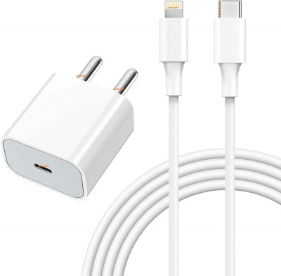 MIFKRT 20 W Quick Charge 4.2 A Mobile Fast Charger 20W USB C Charger with USB C Cable Compatible for i_Phone 12/12 Mini/12 Pro Max, Power Delivery 3.0 Fast Charger, USB C Wall Charger PD Charger for iPhone 11 Pro Max Charger with Detachable Cable(White, Cable Included)