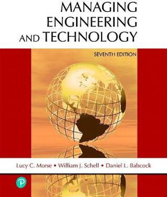 Managing Engineering and Technology(English, Hardcover, Morse Lucy Jr.)