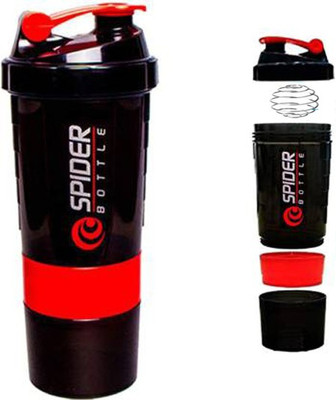 Actifit 600 ml Tritan, Plastic Shaker(Pack of 1, Red, Black)