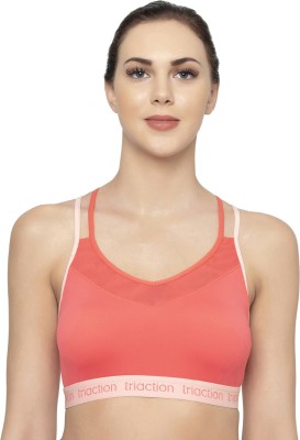 Triumph Triumph Triaction Balance Tops Padded Wireless Low Intensity Workout Sports Bra Women Sports Lightly Padded Bra(Pink)