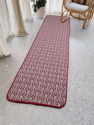 Saral Home Red Cotton Runner(2 ft,  X 6 ft, Rectangle)
