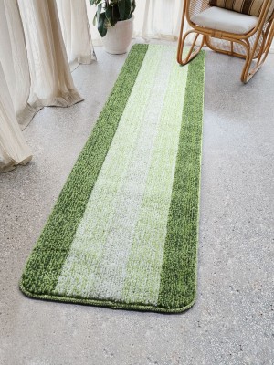 Saral Home Green Polyester Runner(2 ft,  X 6 ft, Rectangle)