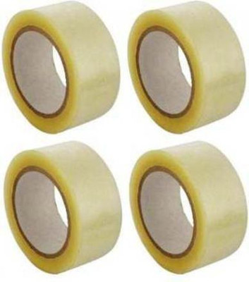 oddomart single sided Cartoon Tape Bopp Tape 70 meter 2inch size (48MM) 4 Piece Pack (Manual)(White)