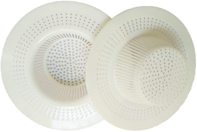 ultimate shopping network Kitchen Sink Strainer Jali Waste Filter | Plastic Drain Basin Basket Filter Cup Drainer Sink Jali (Pack of 2) Collapsible Strainer(White Pack of 2)