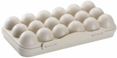 Primetan Polypropylene Egg Container  - 1.5 dozen(Beige)