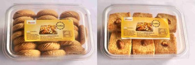 HARNAAM'S AJWAIN & ALMOND-COCONUT, COMBO OF SWEET & SALTY TASTY COOKIES, PACK OF 2, 250 gms x 2 packs Cookies(2 x 250 g)