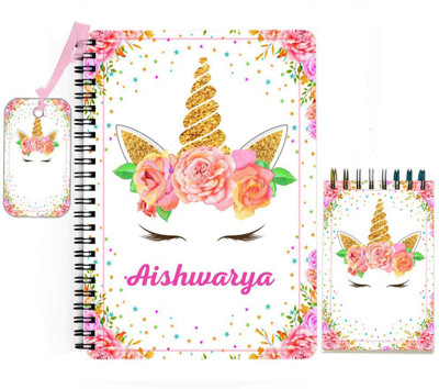 epheriwala Aishwarya Unicorn A5 Diary Ruled 140 Pages(Pink)