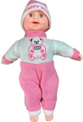 3dseekers Fancy & Unique Playing Toy, Happy Baby Laughing Musical Doll, With Touch Sensors & Sound, Play for Baby Boy & Baby Girl, Children, Kids, Best for Birthday Gift BBCSLB0016 (Pink, White)(Multicolor)