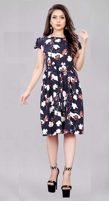 Modli 20 Fashion Women Maxi Black Below Knee Dress