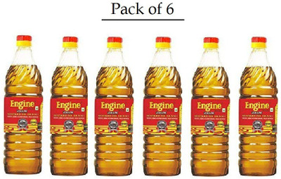 Engine Kachi Ghan Combo Of 6 Pcs Mustard Oil Plastic Bottle(5 x 1.2 L)